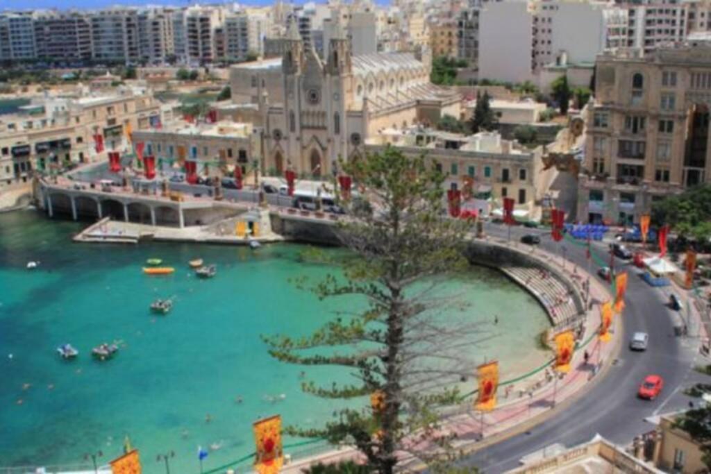2 Bed Apt In Heart Of St Julians - 5Min From Seafront Сент Джулианс Экстерьер фото