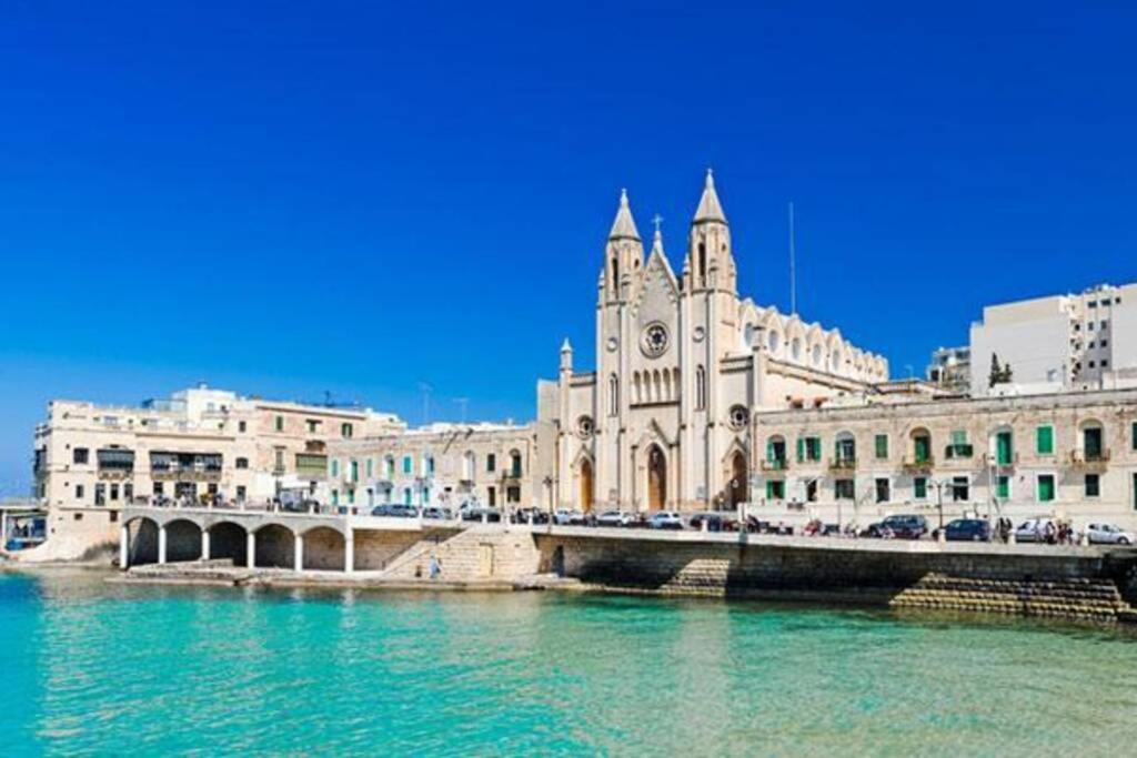 2 Bed Apt In Heart Of St Julians - 5Min From Seafront Сент Джулианс Экстерьер фото