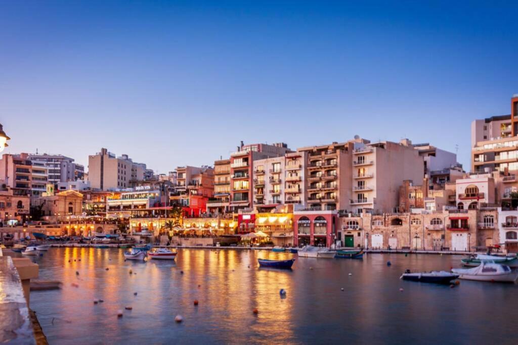 2 Bed Apt In Heart Of St Julians - 5Min From Seafront Сент Джулианс Экстерьер фото